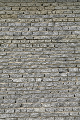 Wall from a granite brick