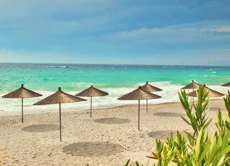 Beautiful sea beach in peninsula Kassandra,Greece