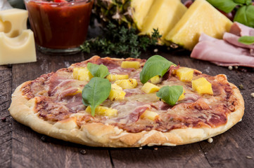 Homemade Hawaiian Pizza