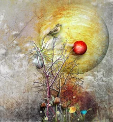 Tuinposter Red moon in the evening © Rosario Rizzo