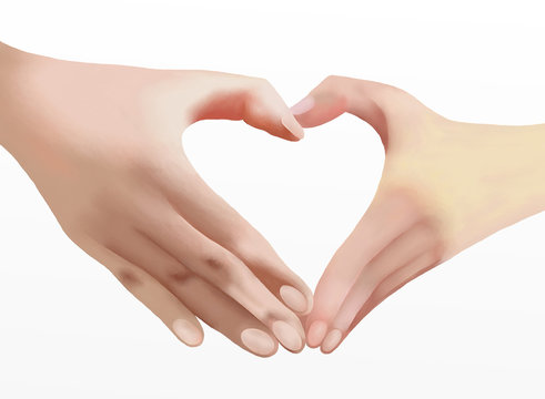 Heart of Love, Two Hands Make Heart Shape