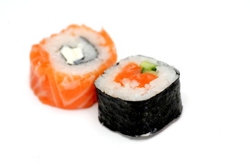 delicious sushi isolated