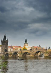 Naklejka premium prague, le pont charles