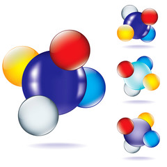 molecular icon set