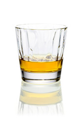 Glass of whiskey or brandy