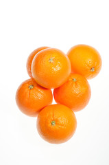 Six oranges vertical