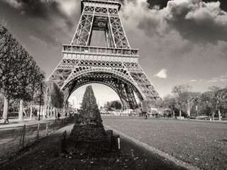 Architecture in Paris, Eiffel Tower and Champs de Mars