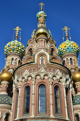 Fototapeta na wymiar Kościół Zbawiciela na Krwi rozlane w Sankt Petersburgu.