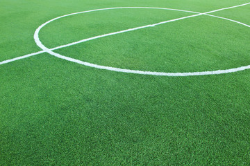 Obraz premium Artificial grass soccer field