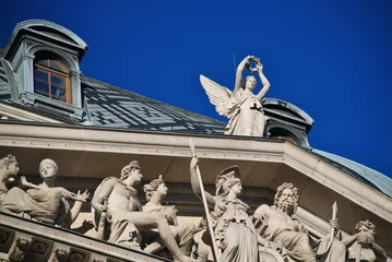 Gardinen Detail of the Vienna university building, Austria © lucazzitto