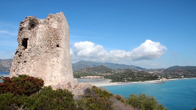 Villasimius vista dalla torre, Sardegna