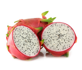 Dragon fruit isolated on white background