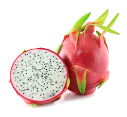 Dragon fruit isolated on white background