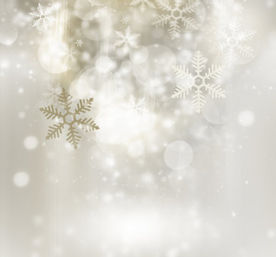 Abstract golden winter background