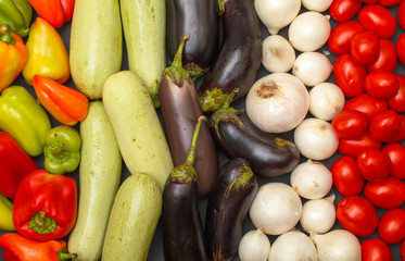 Multicolored Vegetable Variety background