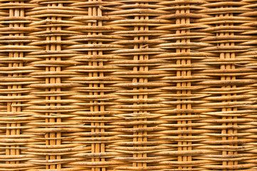 Brown wicker texture background made from basket