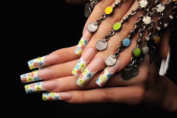 manicures beautiful pattern on nails