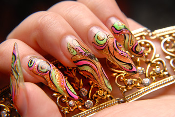 manicures beautiful pattern on nails