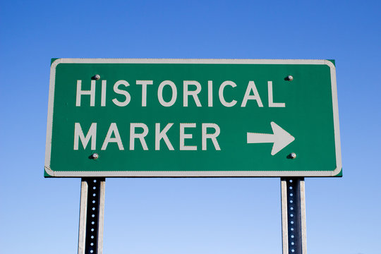 Historical Marker Road Sign