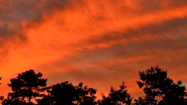 Timelapse of Evening Sky rolling clouds time lapse