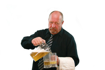 Scowlling Bartender