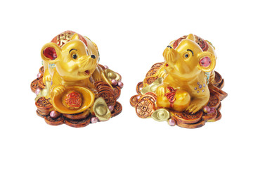 Chinese New Year Ornaments Golden Rats