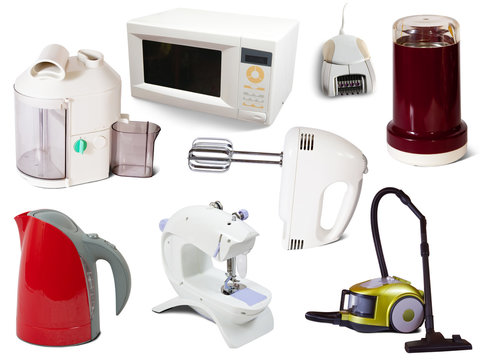 Set of  household appliances