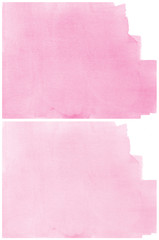 Set Of pink Abstract watercolor background 