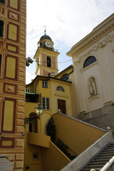 camogli chiesa sul mare