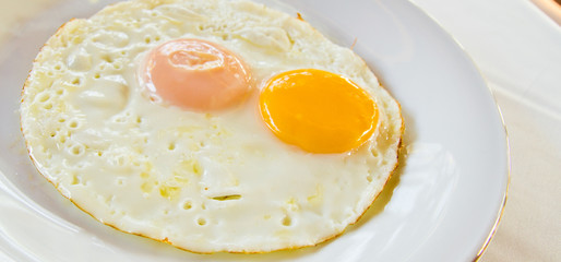 Double fried egg.