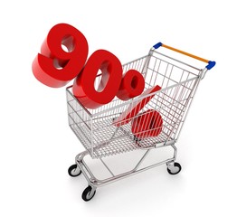 discount in shopping cart - 90%