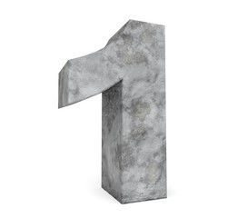 stone number collection - number 1