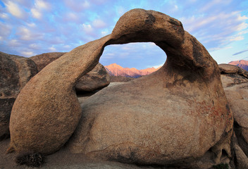 Mobius Arch and Mt. Whitney