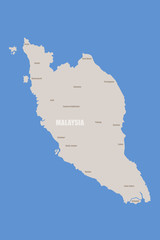 Malaysia Landkarte