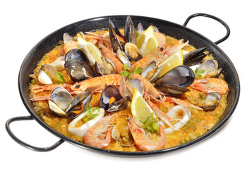 Auténtica paella de marisco.