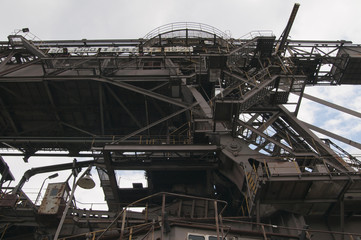 Ferropolis, Stadt aus Eisen, Sachsen-Anhalt, Deutschland