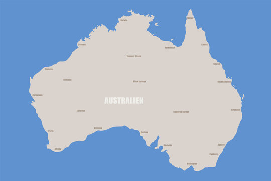 Australien Landkarte