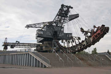 Ferropolis, Stadt aus Eisen, Sachsen-Anhalt, Deutschland
