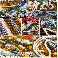 Collage - Jewelry, necklaces, pearls