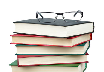 Books and glasses
