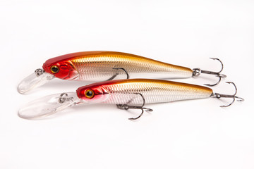 bait for fishing - wobbler on white