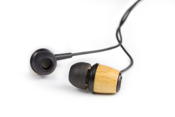 Earphones  isolated on white