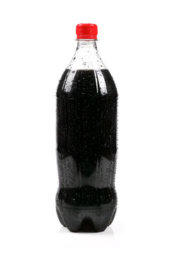 cola bottle isolated on white background