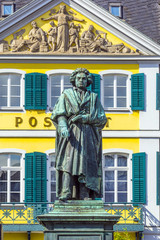 The Beethoven Monument on the Munsterplatz in Bonn