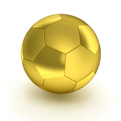 Fototapeta premium Gold Soccer ball