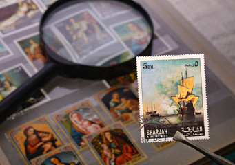 old postage stamp