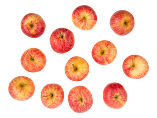 Background with fresh red apples