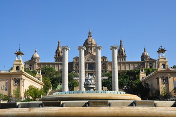 Fototapeta premium musée national des arts catalans Barcelone