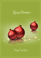Christmas decoration background green