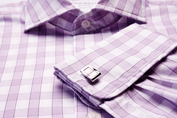 Close-up of cuff link